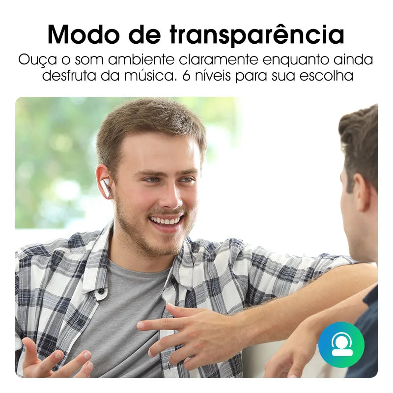 ANC fone de ouvido sem fio